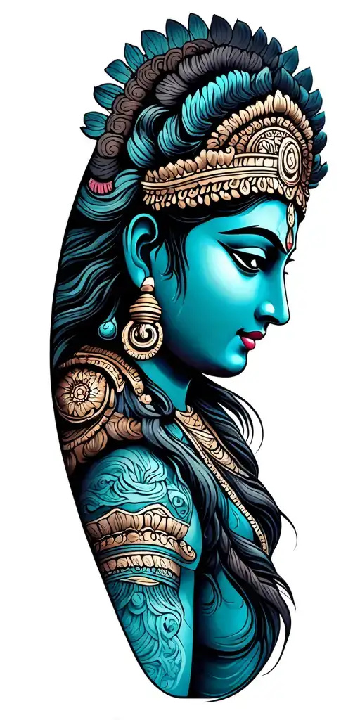 Siva Vishnu Brahma tattoo design idea