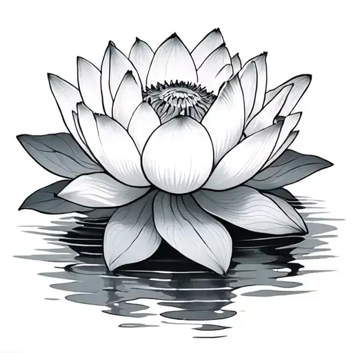 White Lotus tattoo design idea
