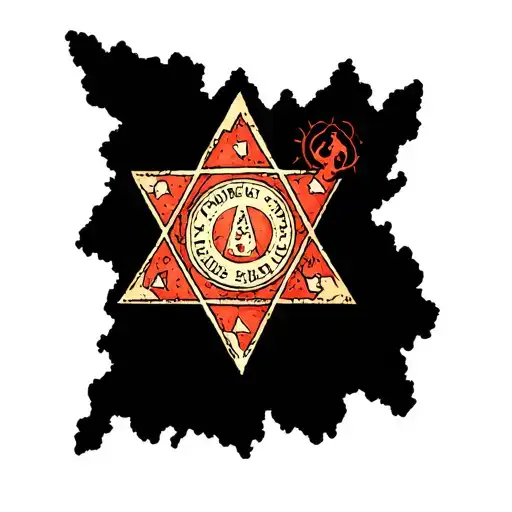 Alchemy Philosophers stone tattoo design idea