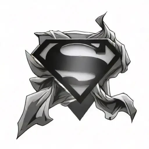 symbol superman tattoo design idea