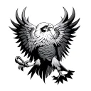 double headed eagle tattoo design idea