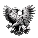 double headed eagle tattoo design idea