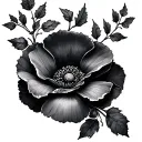 Ivy vine and poppy's tattoo design idea