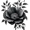 Ivy vine and poppy's tattoo design idea