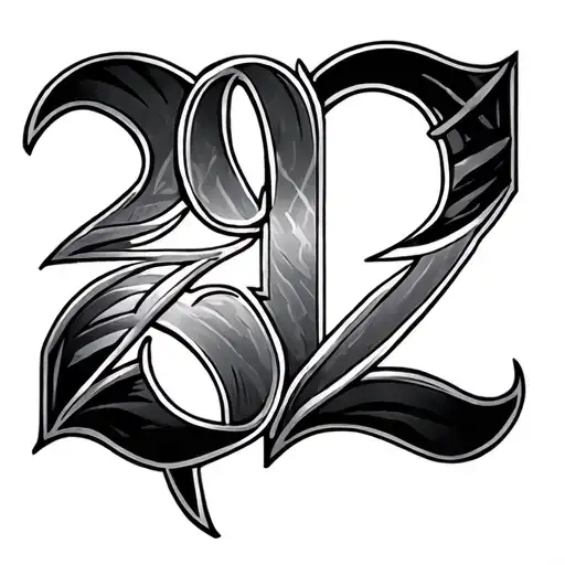 2023 Roman Numerals tattoo design idea