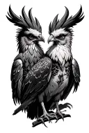 helluva boss stolas and blitzo tattoo design idea