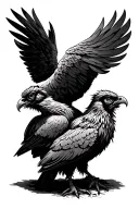 helluva boss stolas and blitzo tattoo design idea