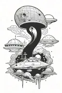 hitchhikers guide to the galaxy  tattoo design idea