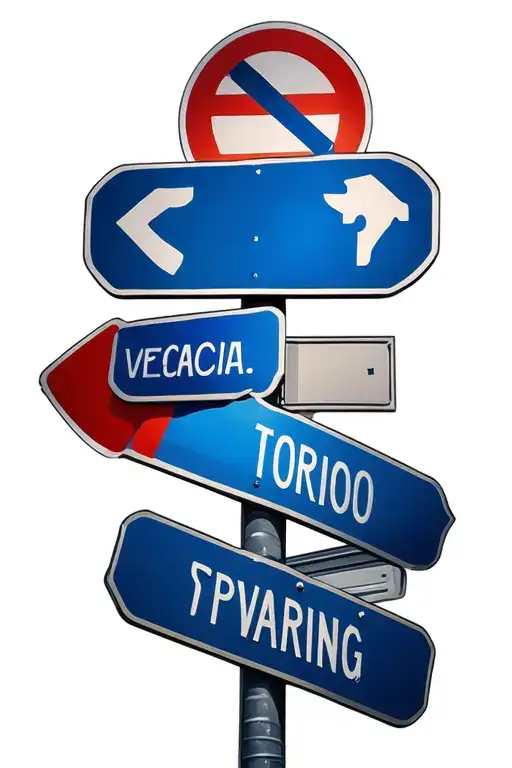 Georiga 229 with road signs intertwined tattoo design idea