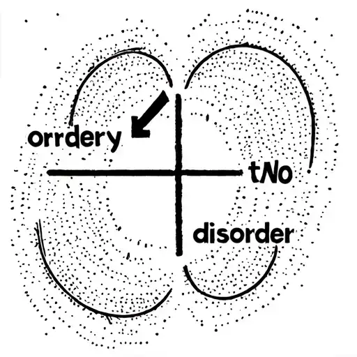 Entropy formula with the words "order" pointing to "disorder" tattoo design idea