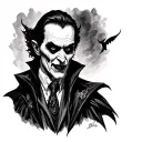 Dracula tattoo design idea