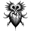 sacred heart tattoo design idea