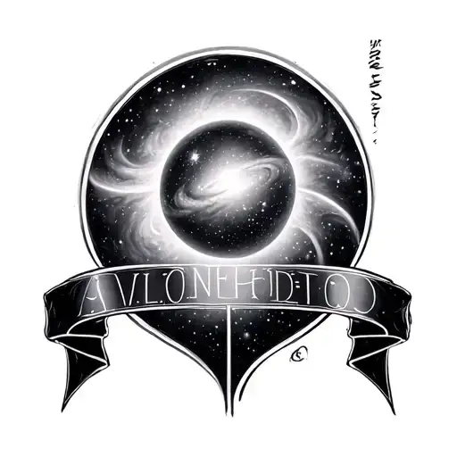 andromeda galaxy tattoo design idea