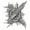 gunner tattoo design idea