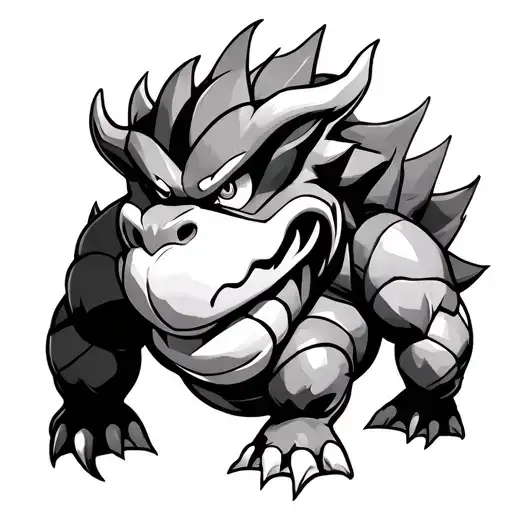 Bowser tattoo design idea