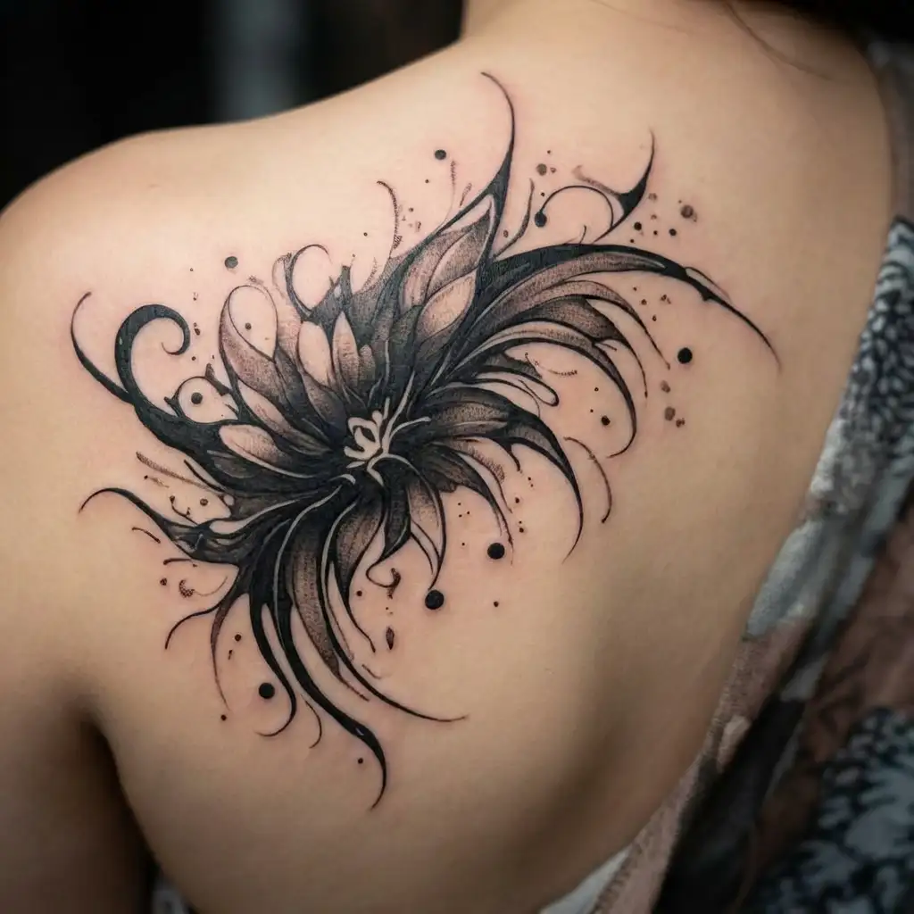 Coverup Abstract Patterns tattoo design idea