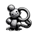 toy rattle tattoo design idea