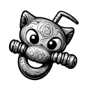 toy rattle tattoo design idea