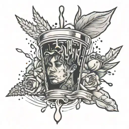 juice wrld tribute tattoo design idea