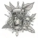 juice wrld tribute tattoo design idea