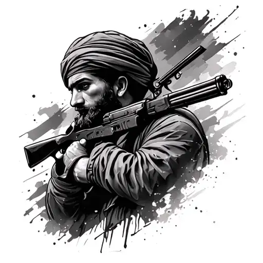 Afghanistan tattoo design idea