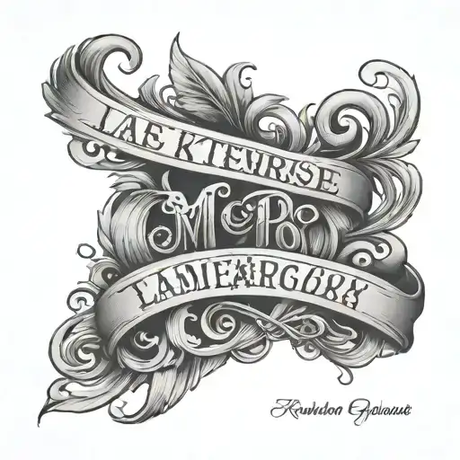 last name written tattoo design idea