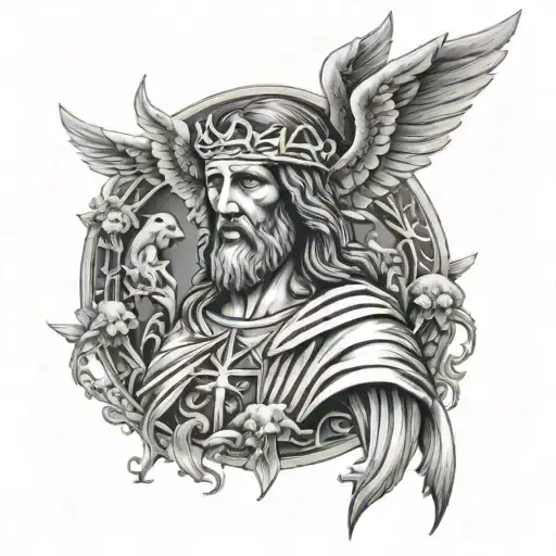 Ave Christus Rex" tattoo design idea