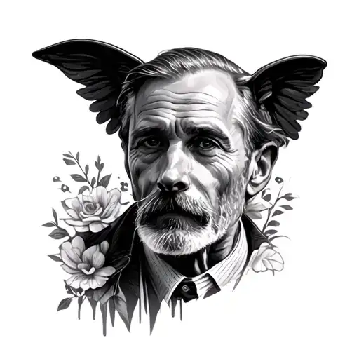 Dad Memorial tattoo design idea