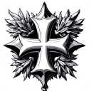 Malta maltese cross tattoo design idea