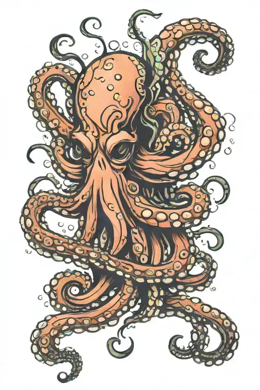 octopus tattoo design idea