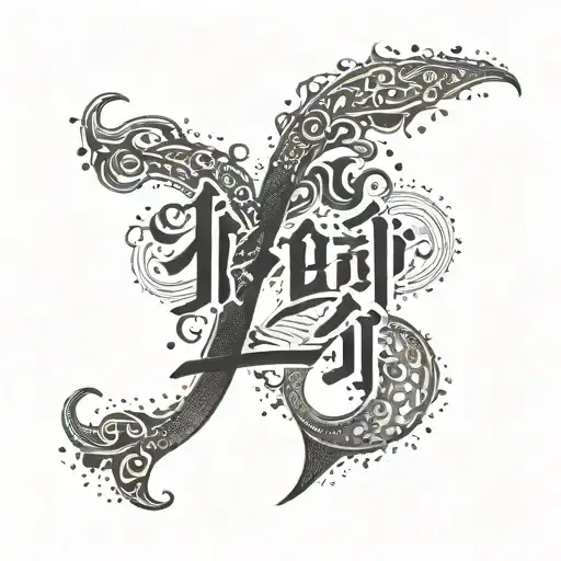 KOREAN LETTERS TATTOO DESIGN WITH TEXT tattoo design idea