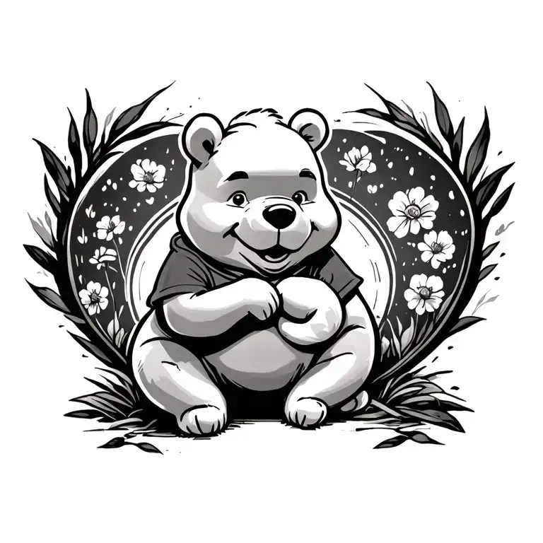 Winnie the Pooh tattoo design idea