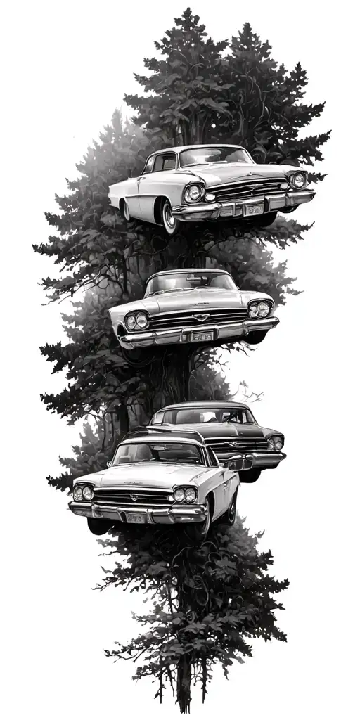 Cristian, cars, nature, tattoo design idea