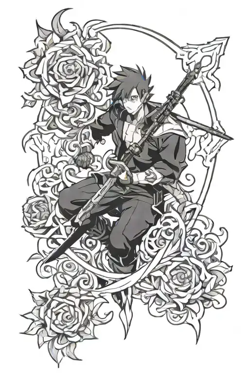 anime Solo Leveling tattoo design idea