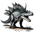 Spinosaurus tattoo design idea