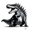 Spinosaurus tattoo design idea