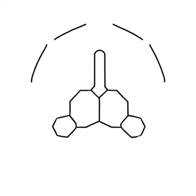 Natural products chemistry symbol tattoo design idea