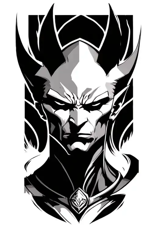 lord beerus tattoo design idea