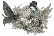 arthemis, selene, hecate goddes tattoo design idea