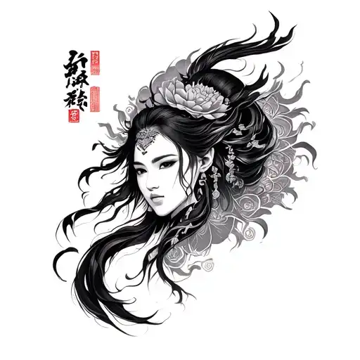 guanyu tattoo design idea