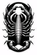 word"neurodivergant" with scorpion tattoo design idea