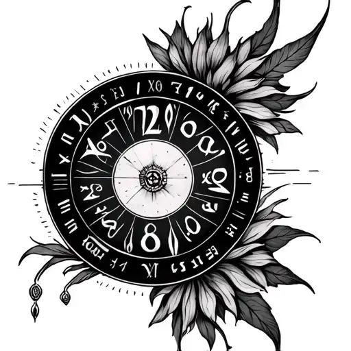 Numerology tattoo design idea