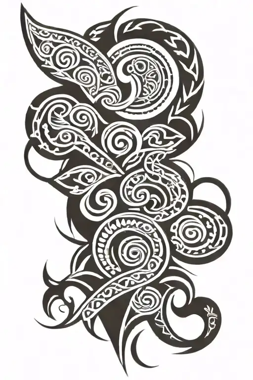 maori tribal tattoo on arm tattoo design idea