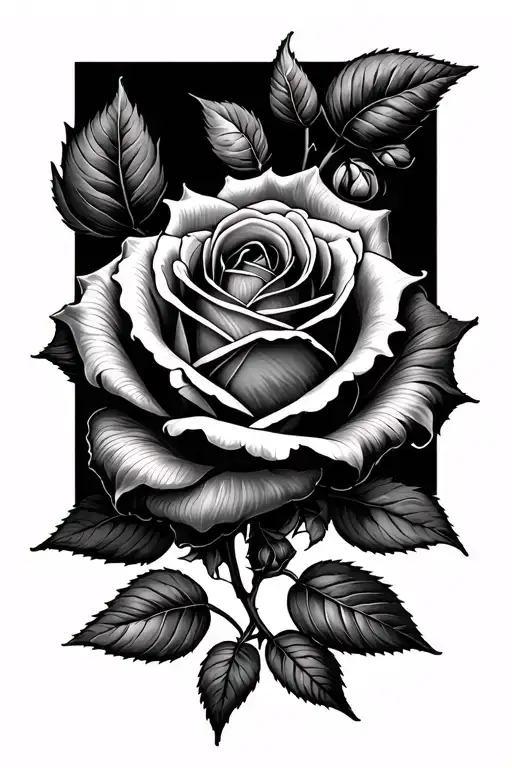 Colossians 3:21, rose background black and white tattoo design idea