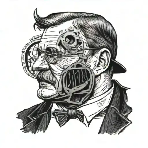 man in the arena teddy Roosevelt tattoo design idea