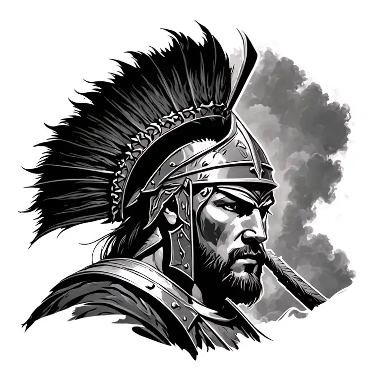 sparta warrior tattoo design idea