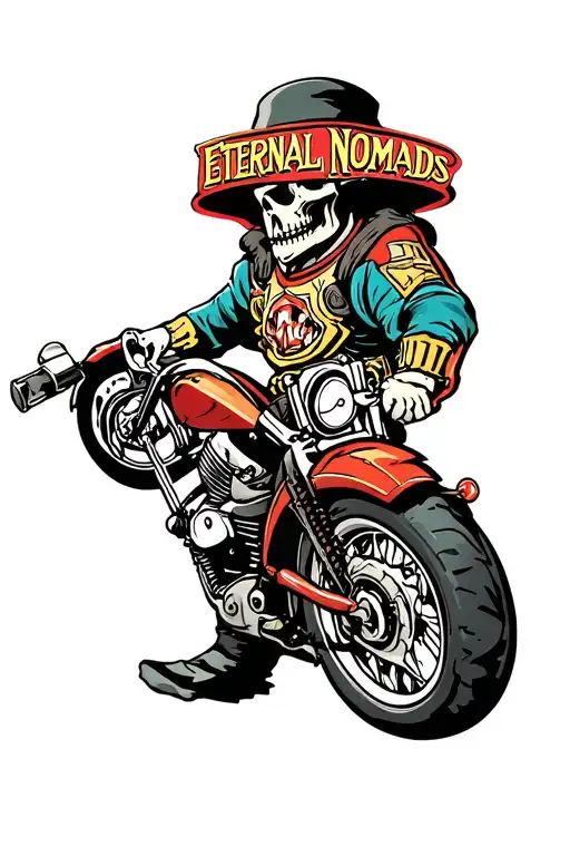 Eternal Nomads MC tattoo design idea