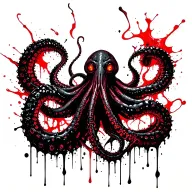 eldritch cthulhu rising tentacles tattoo design idea
