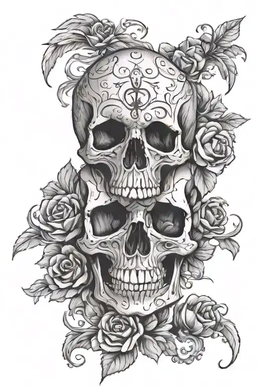 amor fati memento mori tattoo design idea