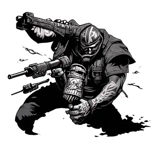 Battle Royale tattoo design idea